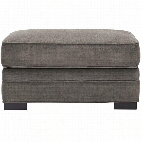 Lindon Upholstered Ottoman  - 17""hx33""wx23""d, Tori Platinum