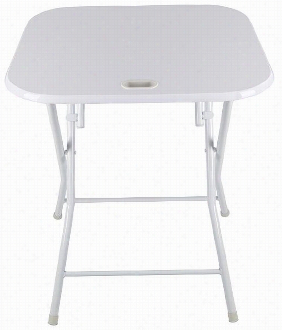 Lucas Folding Table - 8""hx38""wx26""d, White