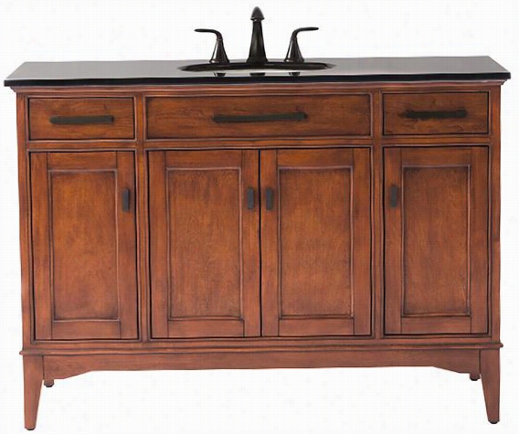 Manor Grove  Wide Bathroom Vanity - 35""hx49""wx21.5""d, Coffee