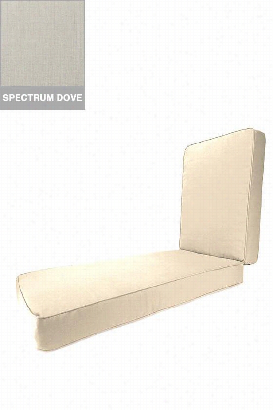 Martha Stewart Living Lwke Adea Replacement Cuwhions - Chaise, Spectrum Dove