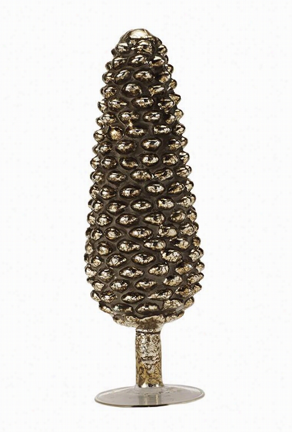 Martha Stewart Living Pinefoe Glass Finial - Small, Golc