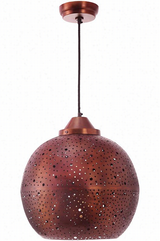 Matsse 1-light Pendant - 16""hx16""diameter, Copper