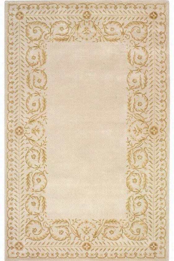 Napoli Wool Area Rug - 7'6""x9'6"", Ivory/taupe