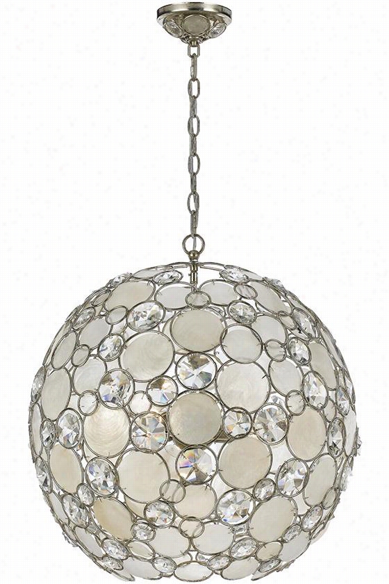 Palla 6-light Pendant - 22""hx22""diaeter, Silver