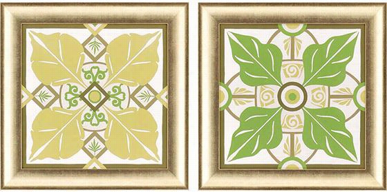 Palm Motif Ii Wa1l Art - Set Of 2 - Set Of 2, June Erica Vess