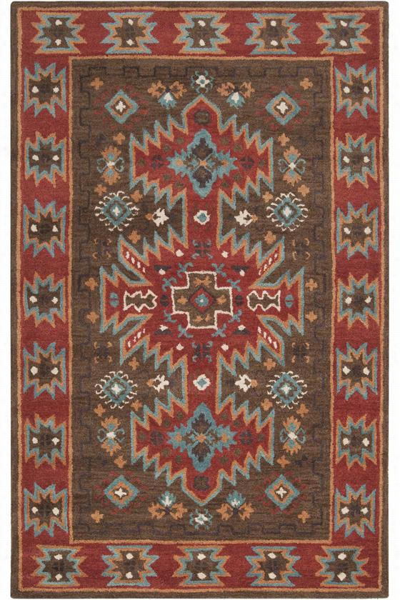 Peoria Area Rug - 3'3""x5'3"",, Red