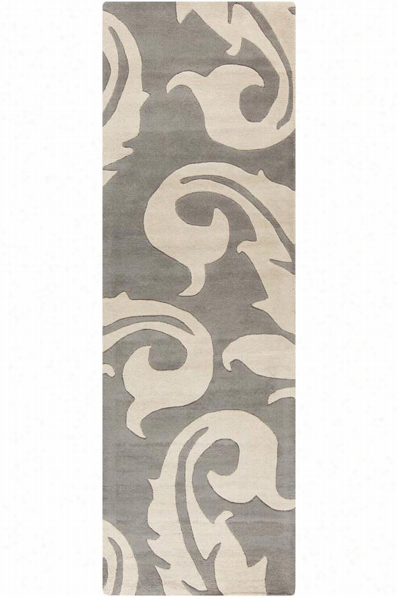 Pompob Area Rug - 2'6""x8', Gray