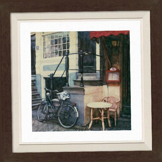 Prinsengracht Framed Wall Art - 30""hx30""w, F Ltd Espresso