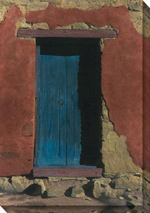 Puerta De Catorce I Canvas Wwall Art - 34"" Hx48""w, Brown