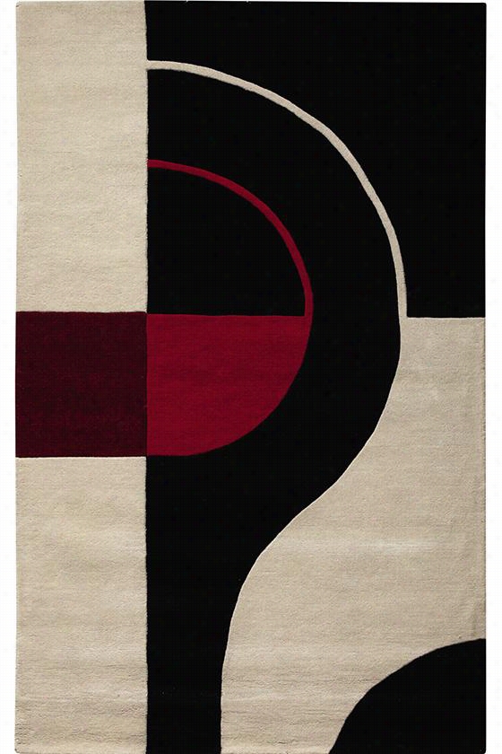 Quadrant Area  Rug Ii - 3'6""x5'6&qyot;", Black