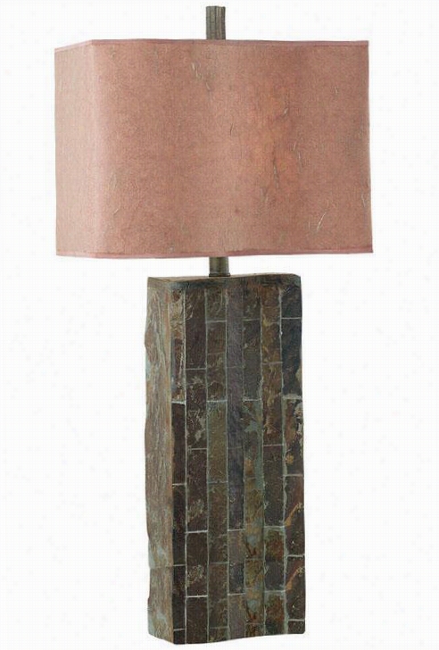 Ripple Table Lamp - Cihnamon Paper, Beige