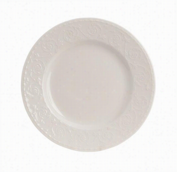 Rivierra Salad Plates - Set Of 6 - Prescribe Of 6, Bright White