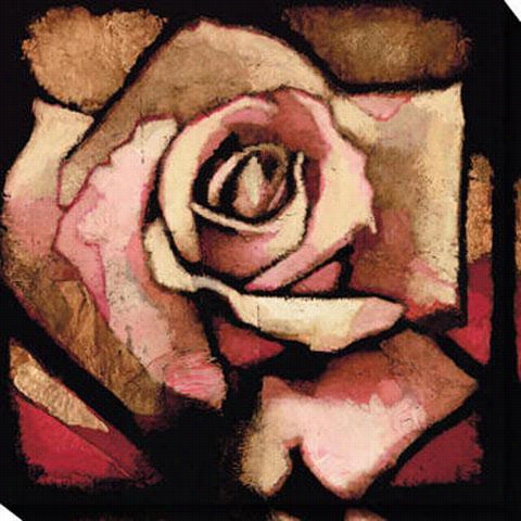 Rose Tsudy I Canvas Wall Art - I, Red