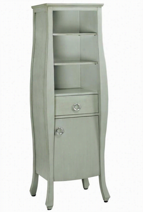 Saovy Storage Cabinet - 64.75&uqot;"hx20""w, Antique Aquamarine