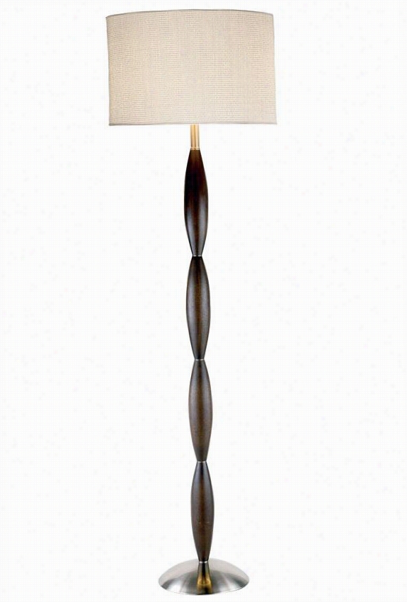 Urbaane Floor Lamp - 68""h, Brown Wood