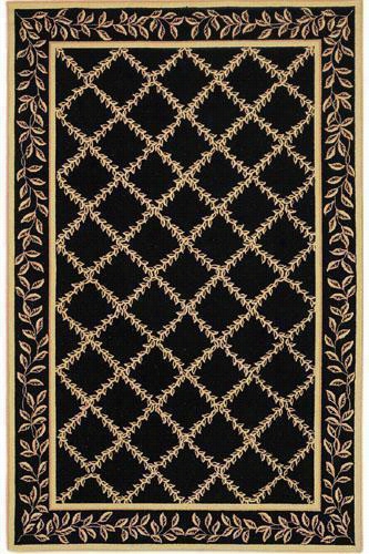 Wilton Are A Rug - 7'6x9'6"" Oval, Black