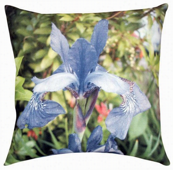 20"" Square Indoor/all-weather Outdoor Patio Throw Pillow - 20"", Blue