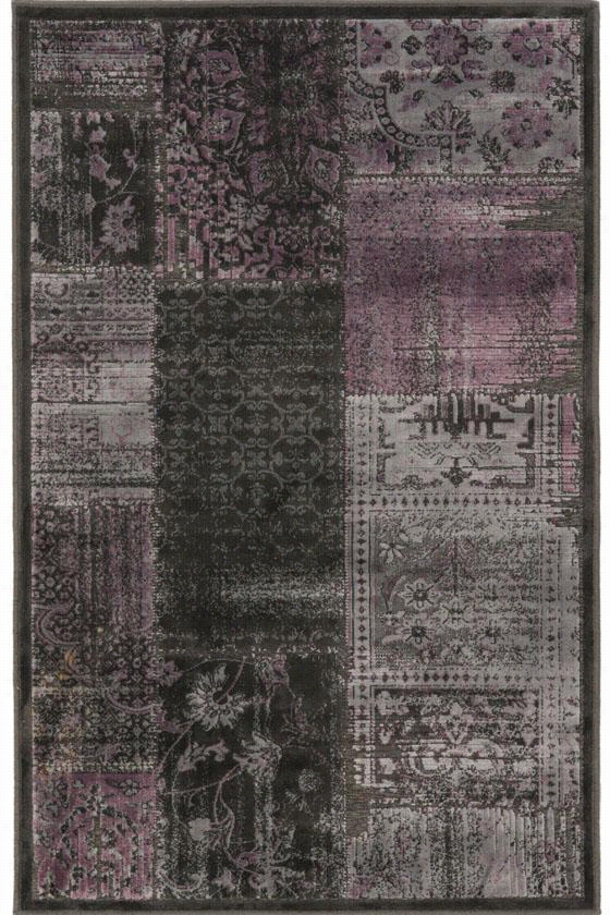 Addison Area Rug - 8'x11'2"& Quo;, Charcoal/violet