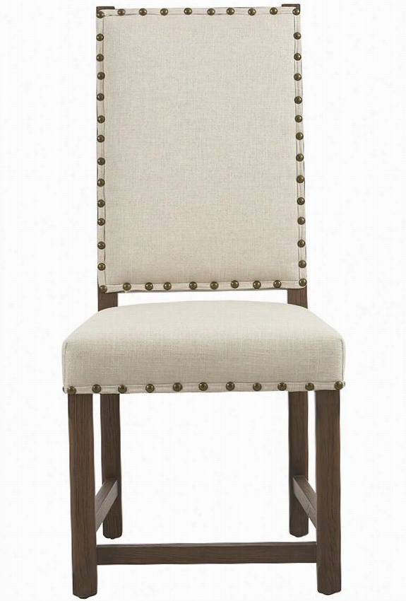 Andrew Dining Chairs - Set Of 2 - Antique Grey, Ntl Textured