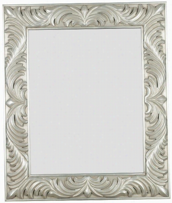 Antoinette Wall Mirror - 38h X 32&qot ;"w, Silver