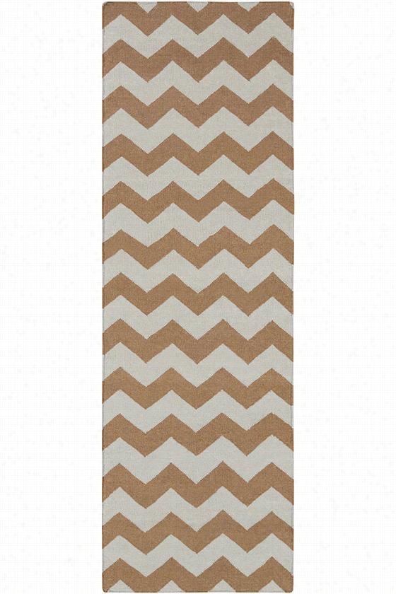 Beam Are Rug - 2'6""x8' Runner, Beige