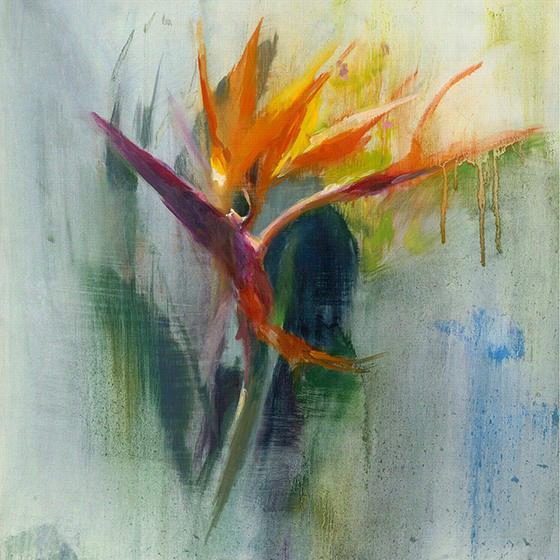 Bird Of Paradise I Acrykic Wall Art - 40""squarex2""d, Allyson Krowitz