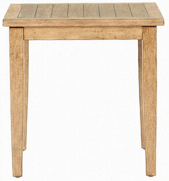 Cape Cod All-ewather Outdoor Patio Accent Siide Table - 22"" Square, Ivory