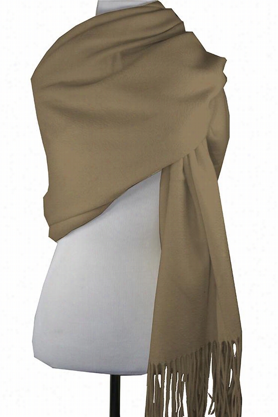 Cashmere Wrap - 71&auot;"hx6"&"w, Beige