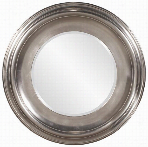 Christian Mirror - 39""diameter, Siilver