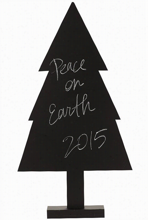 Christmas Tree Chalkboard - 29.25""hx15.75""wx2.7s"& Quot;d, Chalkboard