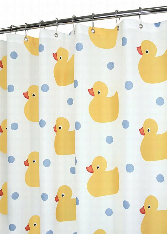 Ducky Time Shower Curtain - 72&quo T;"hx72""w, Figurative