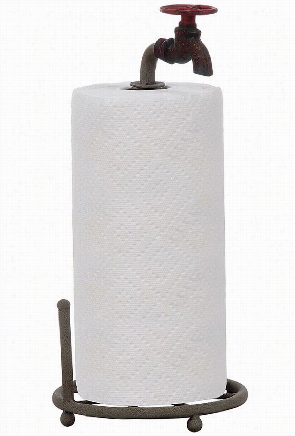 Faucet Paper Towel Holder - 7""hx7""w, Bronze Harden