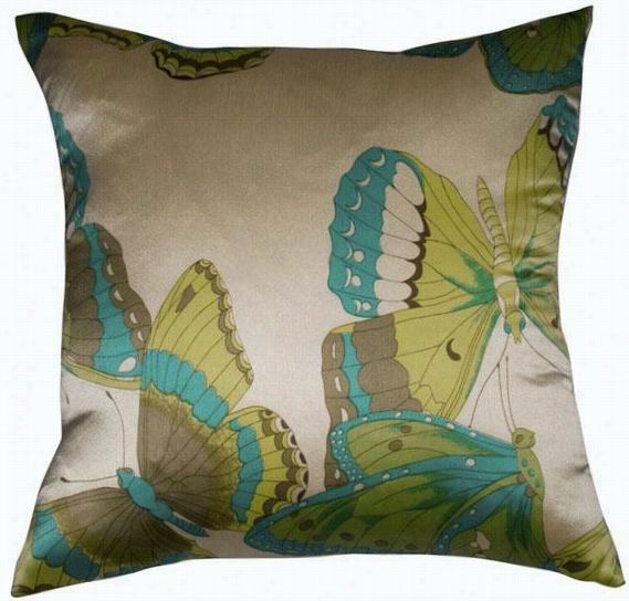 Flutter Pillow - 18"&qult;x18"", Cream