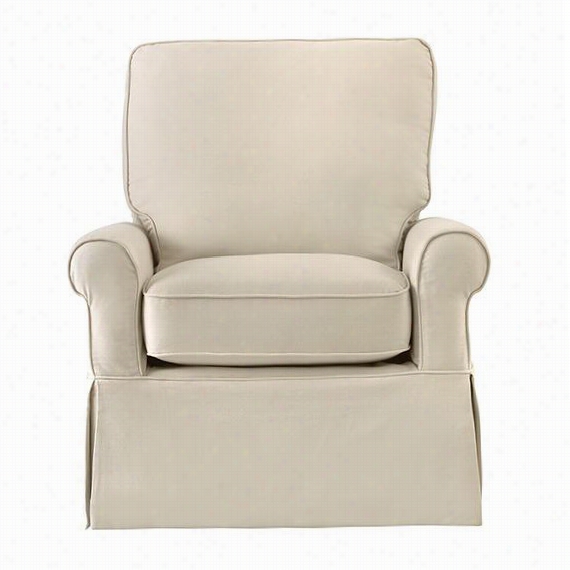 Grayson Glider Cl Ub Chair - 37""""hx33""""wx36"&quto;""d, Ivory Swivel Chairs