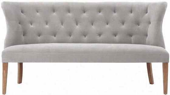 Hanover Settee -35.5""hx70""w, Dove Bella