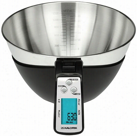 Isense Food Scale - 4.5""hx11.25""wx8.5""d,, Black