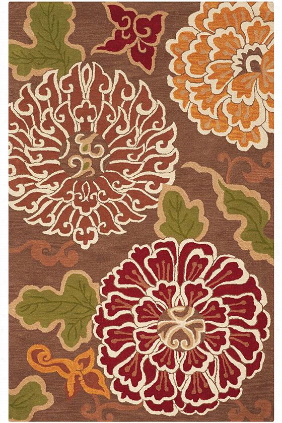 Katrina Area Rug  2'6""x10'messenger, Brown/mutli