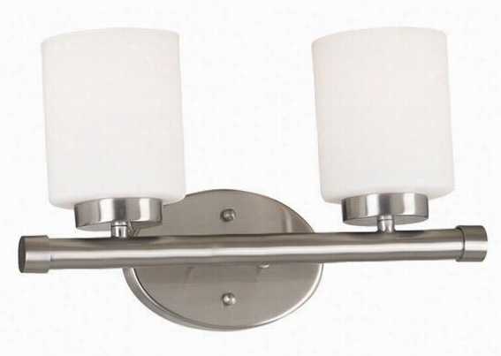 Mezzanine 2-light Vanity Light - Two-light, Grey Steel