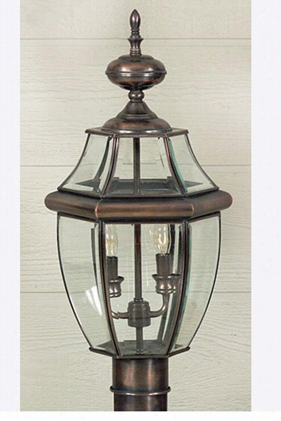 Newbury 2-light All-weather Outdoor Patio Post Lantern - 2-light, Copper Cop Per