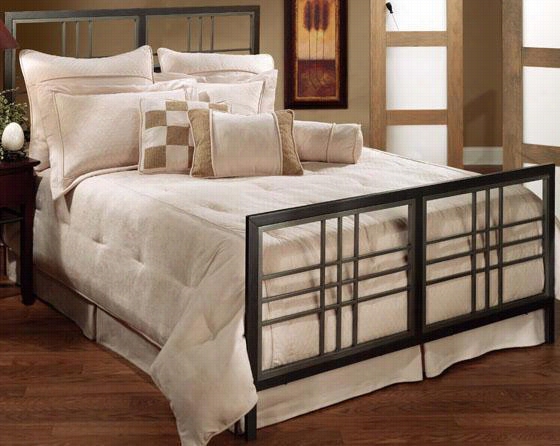 Pewter Bed - Twin, Gray