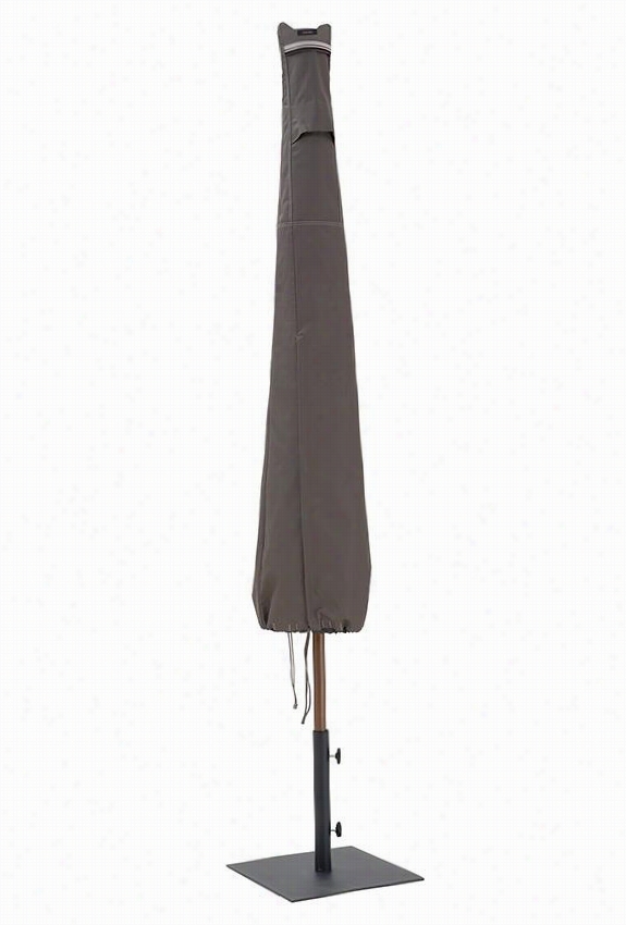 Ravenna Patio Umbrella Cover - 75""hx23.5"" Rd, Dark Taupe