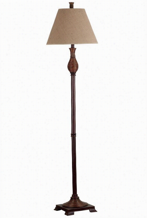 Santiago Floor Lamp - 61""hx15"q&uot;d, Naturql Reed