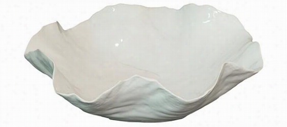 Seascape Ceramic Bowl - Small, White