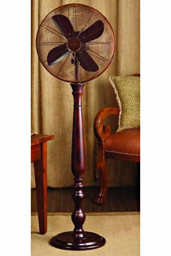 Sutter Floor Fan - Floor 16&quuot;"d, Maroon