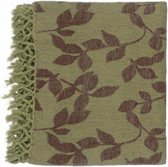 Timora Throw Blanket - 70hx50w, Green