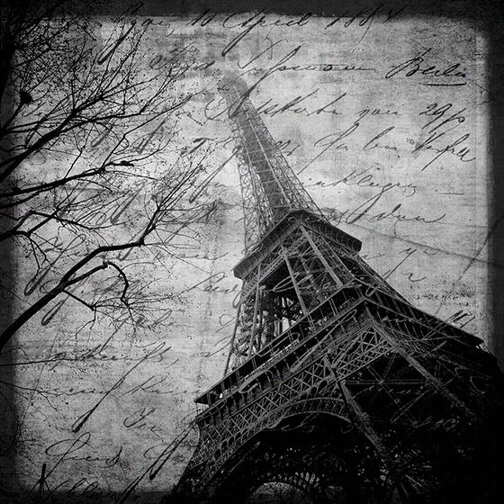 Tour Eiffel Wall Art - 26"&q Uot;hx26""wx2" "d, Liiz Jardine