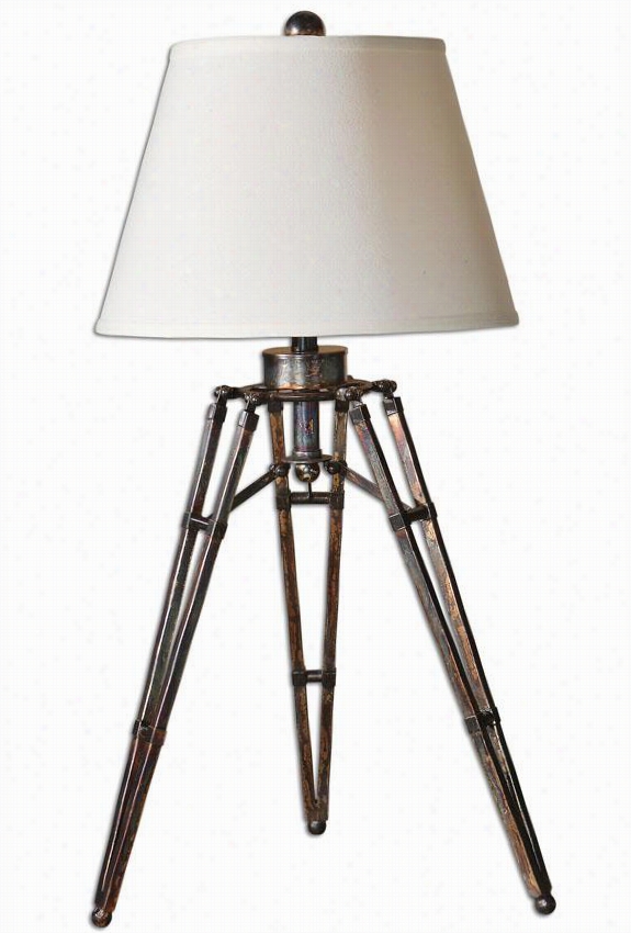 Tustin Table Lamp - 34""h X 16""w, Brozne Finish