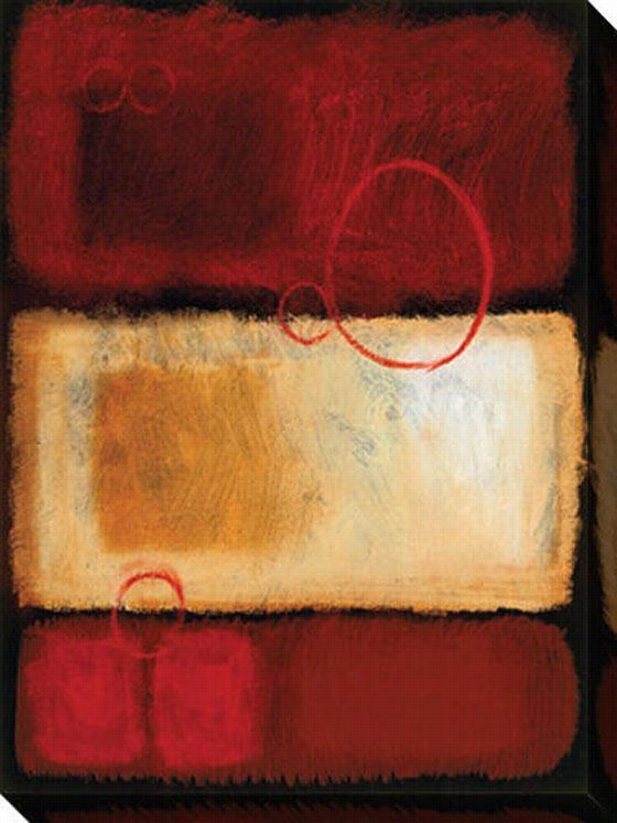 Urban Moment I Canvas Wall Art - I, Red