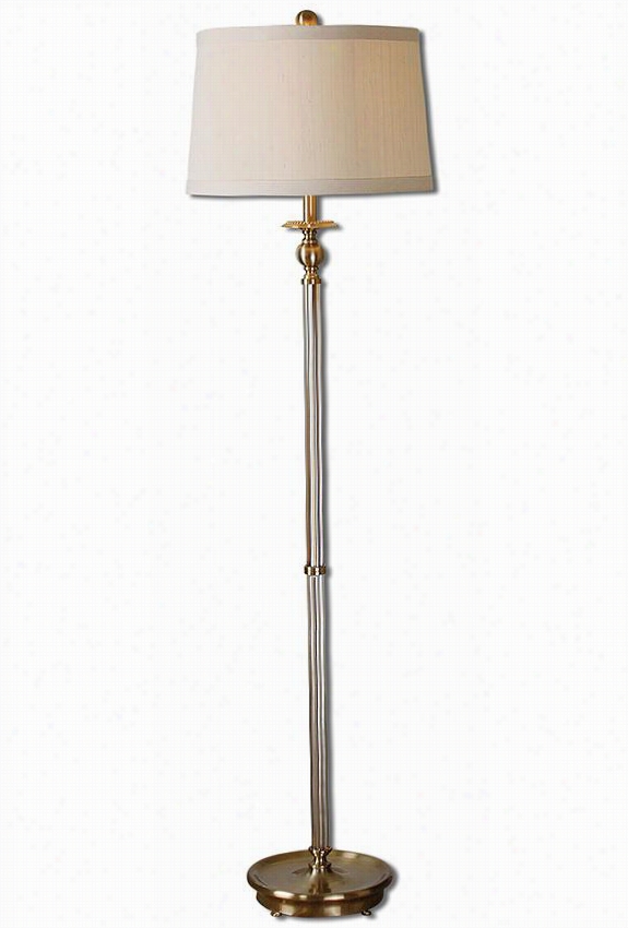 Vaiirano Floor Lamp - 63&uqot;"hx17""diamete, Copper Brass