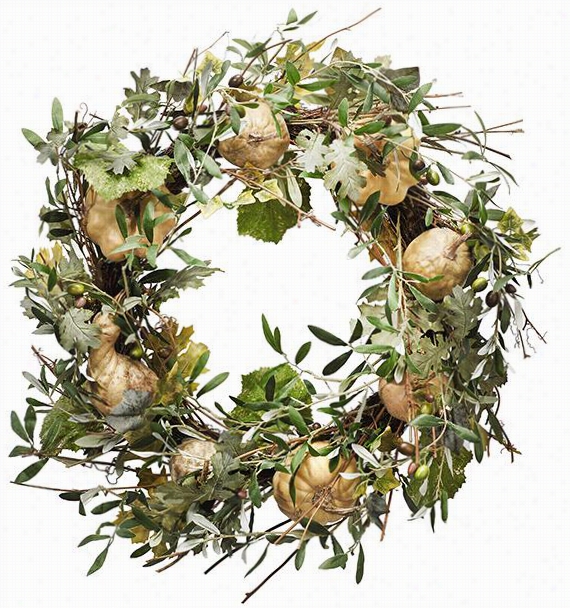 Autumn Wreath - 26""wreath, Green